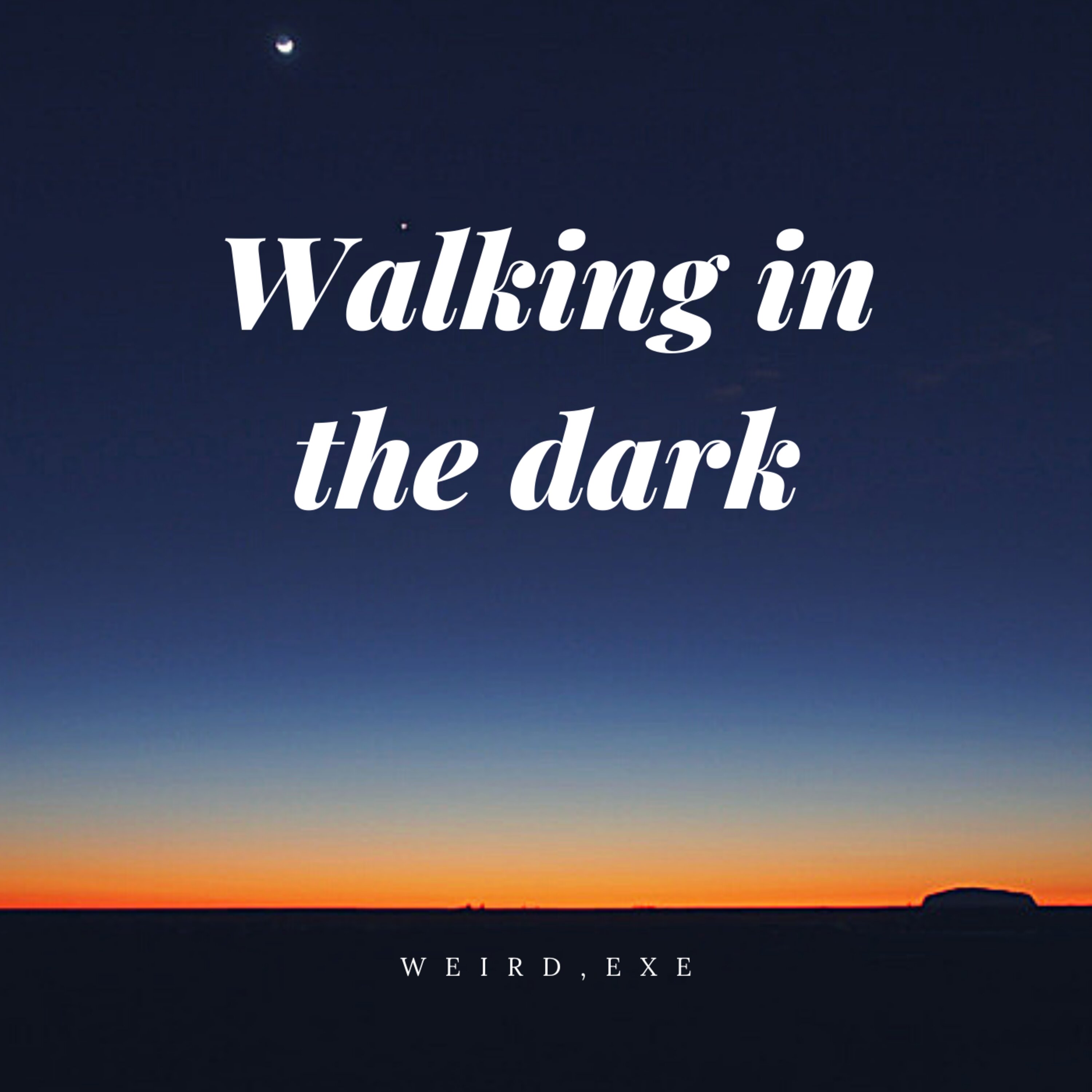 walking in the dark